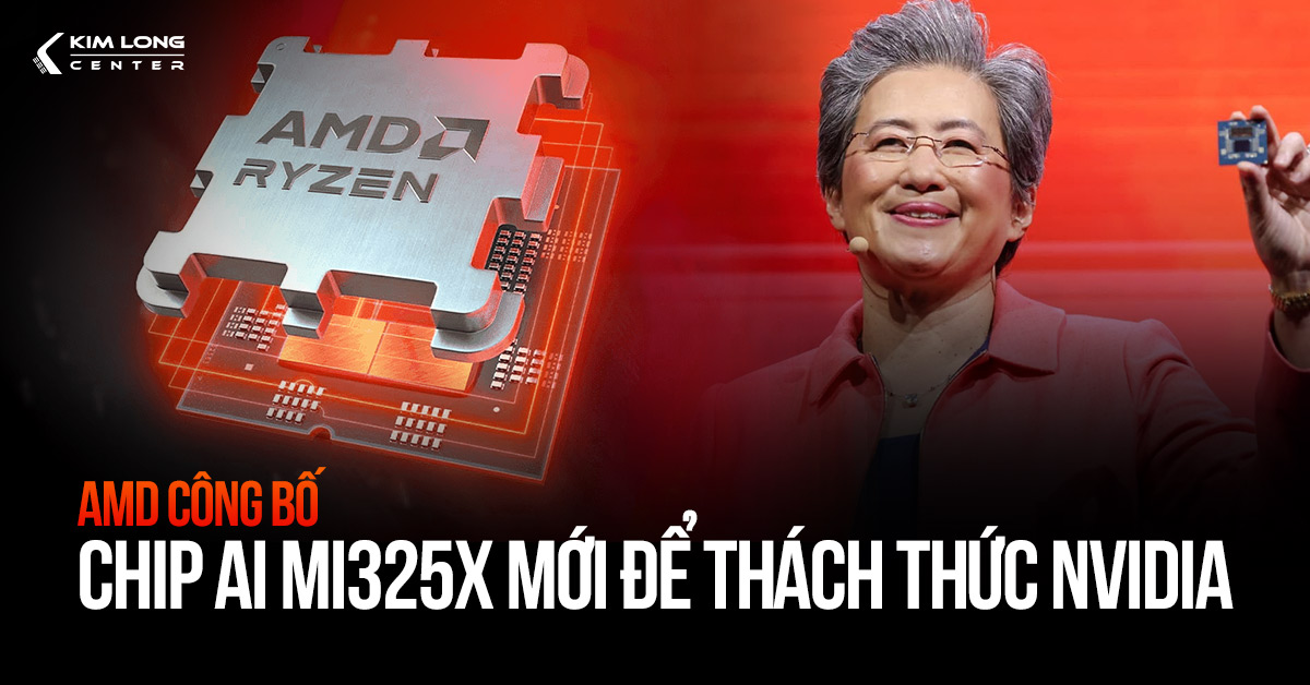 AMD công bố chip AI MI325X mới để thách thức Nvidia