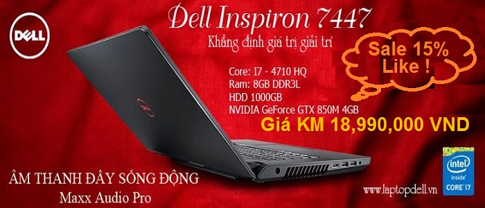 Dell Inspiron 7447 – Khẳng định sức mạnh giải trí